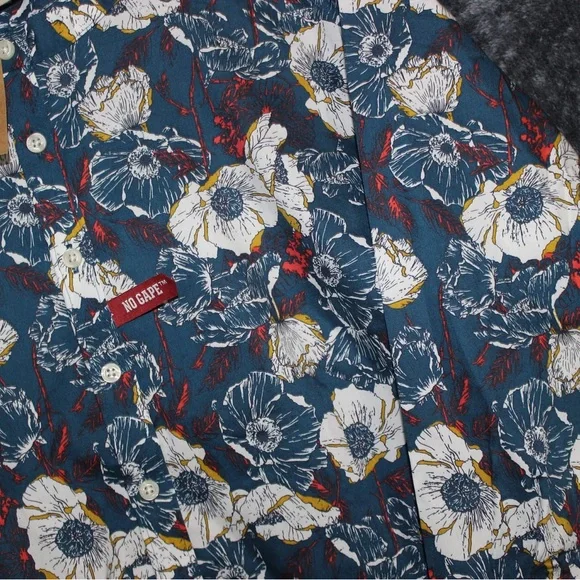 NWT Duluth Trading Co. Dark Teal Floral Tunic - Picture 4 of 7